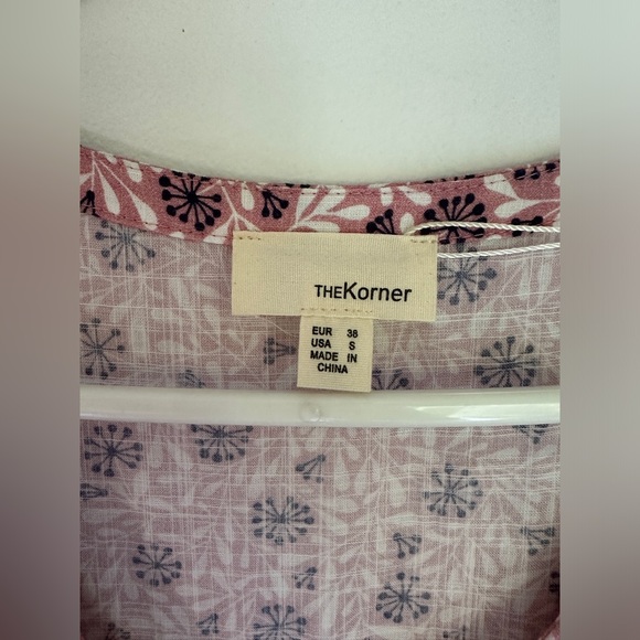 The Korner Small Long floral dress with subtle puff sleeves - Picture 2 of 4